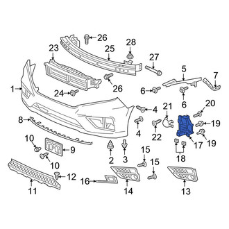 Honda OE - Front Left Fog Light Housing