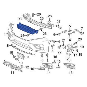 Honda OE - Front Radiator Shutter Assembly