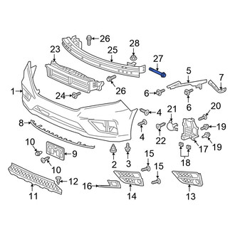 Honda OE - Bumper Impact Bar Bolt