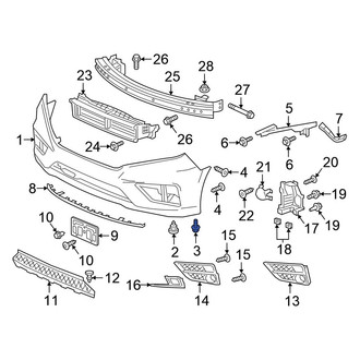 Honda OE - Bumper Cover Bolt