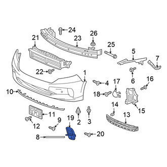 Honda OE - Front Left Fog Light Trim