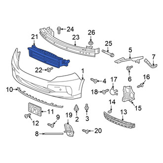 Honda OE - Front Radiator Shutter Assembly