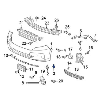 Honda OE - Bumper Cover Bolt