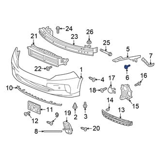 Honda OE - Bumper Guide Bolt