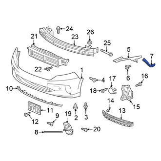 Honda OE - Front Left Bumper Cover Spacer