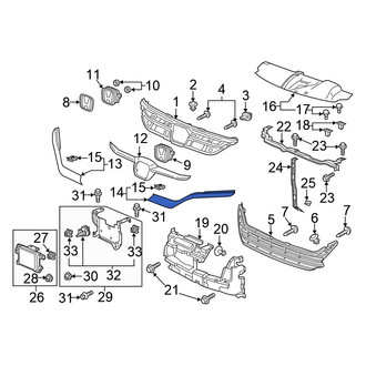 Honda OE - Front Left Grille Molding