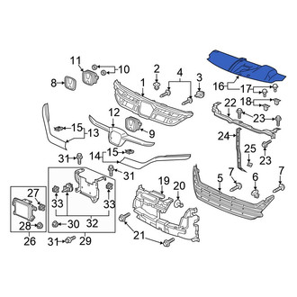 Honda OE - Front Radiator Support Access Cover