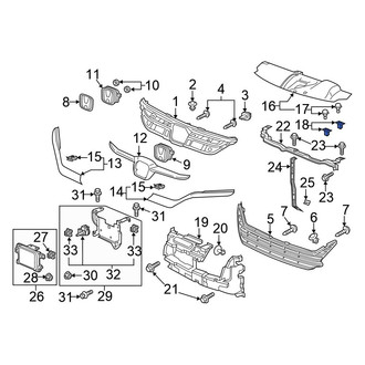 Honda OE - Radiator Support Access Cover Clip