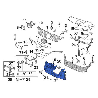 Honda OE - Front Engine Cooling Fan Shroud