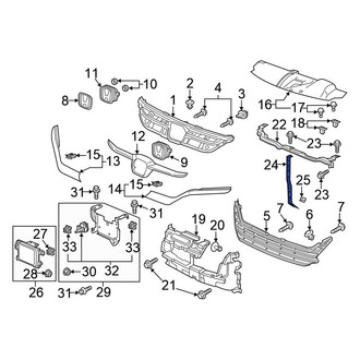 Honda OE - Grille Reinforcement Bracket