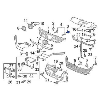 Honda OE - Grille Retainer