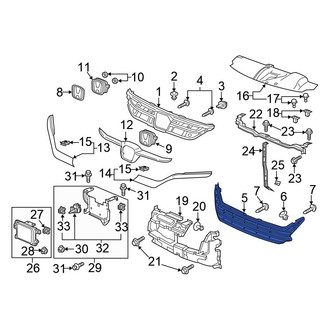 Honda OE - Front Upper Grille
