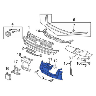 Honda OE - Front Engine Cooling Fan Shroud