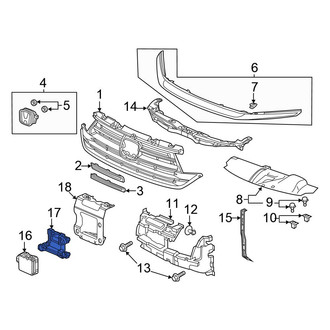 Honda OE - Front Cruise Control Distance Sensor Bracket