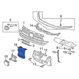 Honda OE - Rear Cruise Control Distance Sensor Bracket