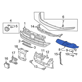 Honda OE - Front Radiator Support Access Cover