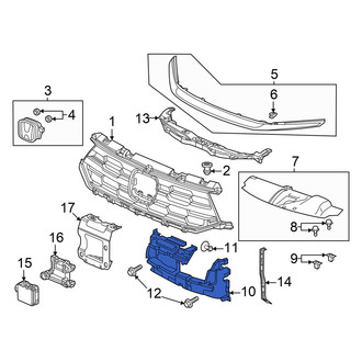 Honda OE - Front Radiator Support Air Duct
