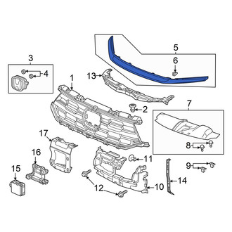 Honda OE - Front Grille Molding