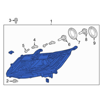 Honda OE - Front Left Headlight Assembly