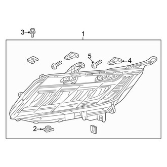 Honda OE - Front Lamps - Headlamp Components (LED)