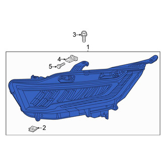 Honda OE - Front Right Headlight Assembly