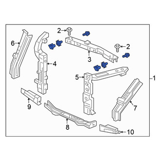 Honda OE - Front Radiator Support Panel