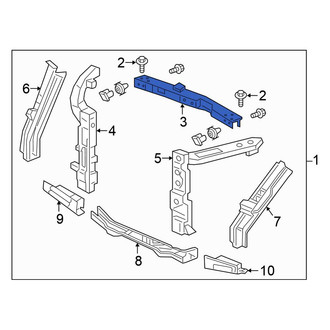 Honda OE - Front Upper Radiator Support Tie Bar