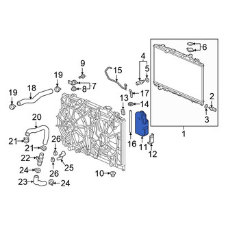 Honda OE - Engine Coolant Reservoir