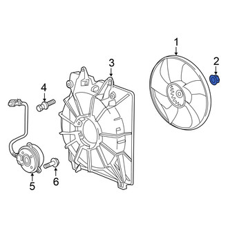Honda OE - Engine Cooling Fan Blade Nut