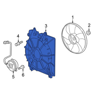 Honda OE - Engine Cooling Fan Shroud