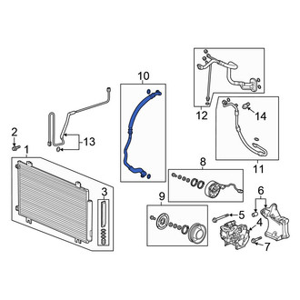 Honda OE - A/C Refrigerant Suction Hose