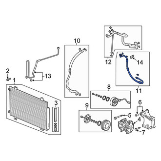 Honda OE - A/C Refrigerant Discharge Hose