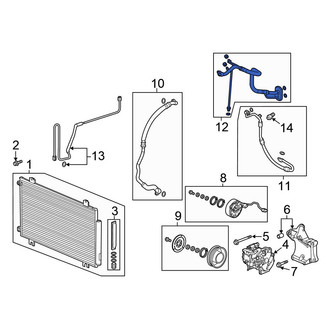 Honda OE - A/C Refrigerant Suction Hose