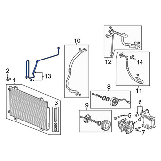 Honda OE - A/C Refrigerant Liquid Hose