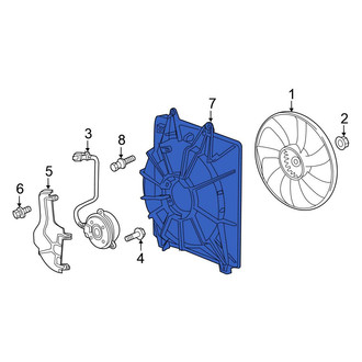 Honda OE - A/C Condenser Fan Shroud
