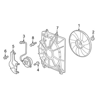 Honda OE - Air Conditioner & Heater - Condenser Fan
