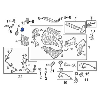 Honda OE - Left HVAC Blend Door Actuator