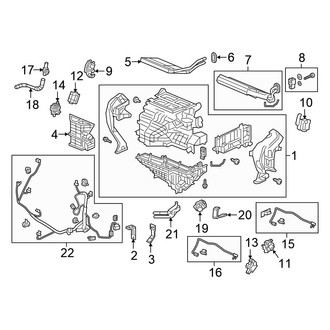 Honda OE - Air Conditioner & Heater - Evaporator & Heater Components
