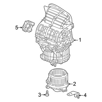 Honda OE - Air Conditioner & Heater - Blower Motor & Fan (Front)