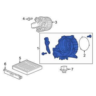 Honda OE - Rear HVAC Blower Motor Housing