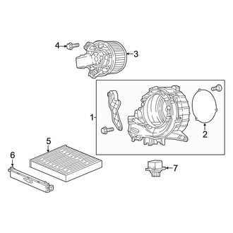 Honda OE - Air Conditioner & Heater - Blower Motor & Fan (Rear)