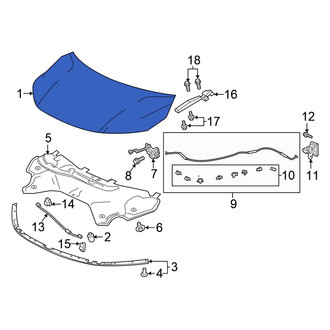Honda OE - Front Hood Panel