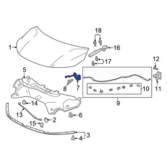 Honda OE - Front Hood Latch