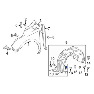 Honda OE - Fender Liner Nut