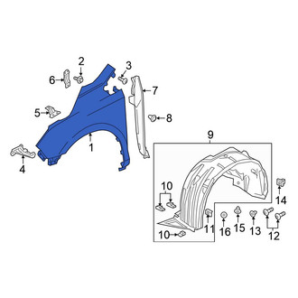 Honda OE - Front Left Fender