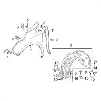 2022 Honda Odyssey OEM Fenders | Front, Rear, Inner — CARiD.com