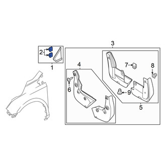 Honda OE - Fender Molding Retainer