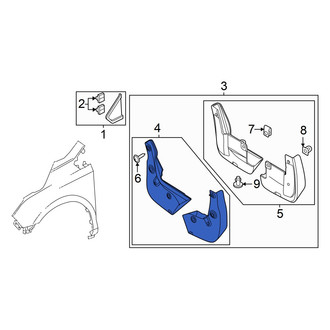 Honda OE - Front Mud Flap Kit