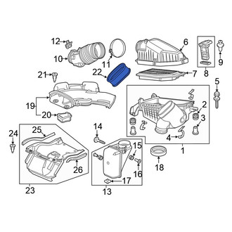 Honda OE - Engine Air Intake Hose Seal