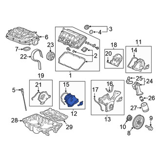 Honda OE - Right Upper Engine Timing Cover